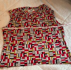 Geometric Patterned Women's Blouse